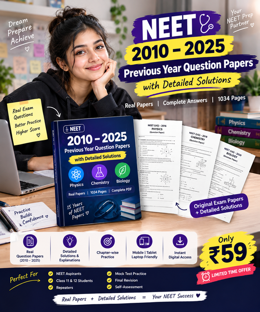 📚 NEET 2010–2025 Previous Year Question Papers – Complete PYQ PDF Bundle