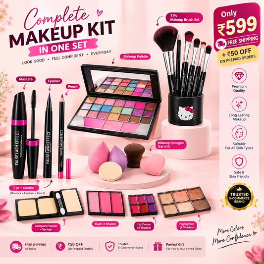 17-Piece Complete Makeup Kit™ | All-in-One Beauty & Makeup Set