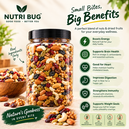 Premium Dry Fruit & Nut Mix – 500g | Almonds, Cashews, Walnuts, Raisins & Dried Fruits