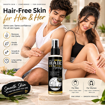 Hair-Off Professional Hair Removal Spray – Quick & Easy Hair Removal for Men & Women | 100ml