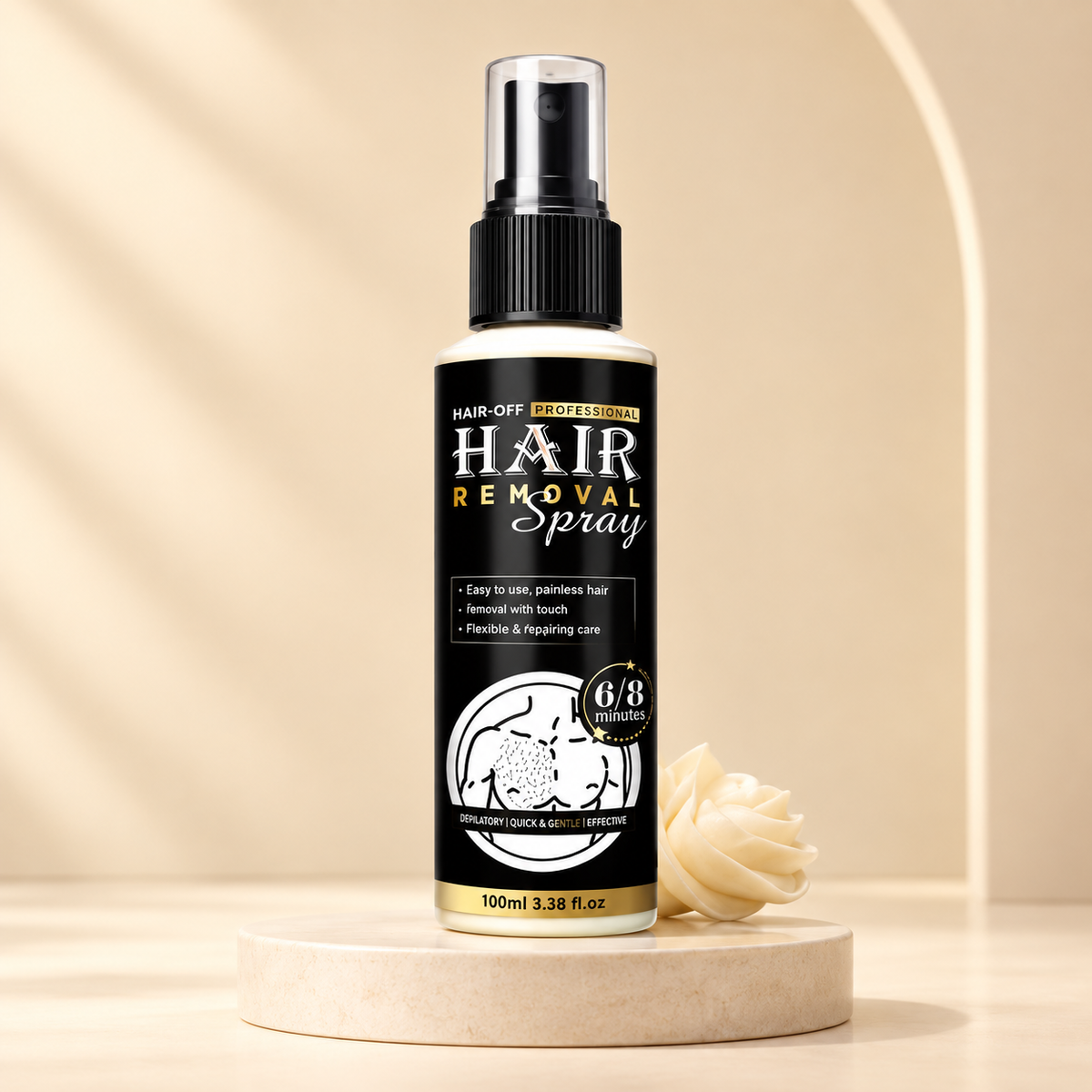 Hair-Off Professional Hair Removal Spray – Quick & Easy Hair Removal for Men & Women | 100ml