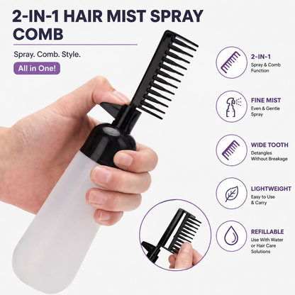💜2-in-1 Hair Oil & Colour Applicator Comb | Easy & Mess-Free Hair Care 🪮✨