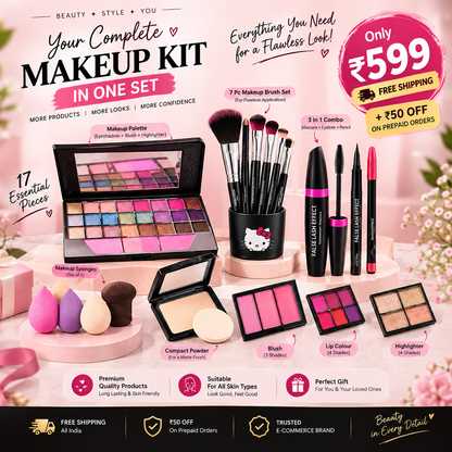17-Piece Complete Makeup Kit™ | All-in-One Beauty & Makeup Set