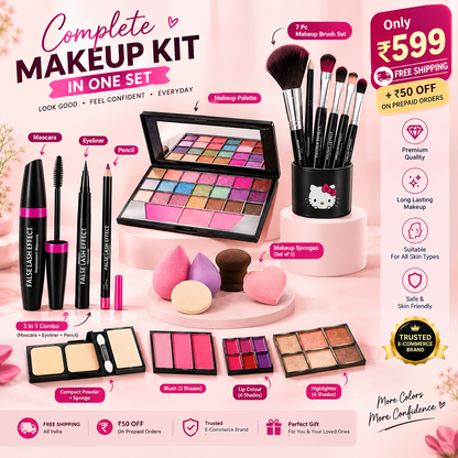 17-Piece Complete Makeup Kit™ | All-in-One Beauty & Makeup Set