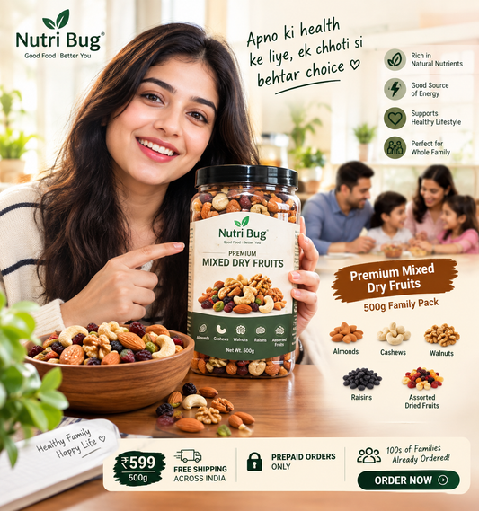 Premium Dry Fruit & Nut Mix – 500g | Almonds, Cashews, Walnuts, Raisins & Dried Fruits