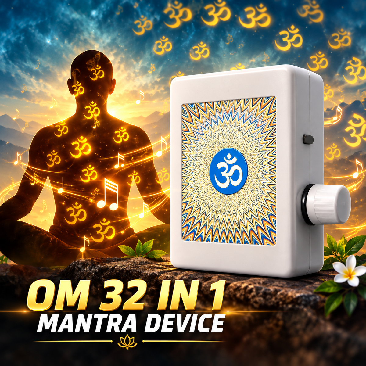 35 in 1 Mantra Device – Multi-Mantra Spiritual Sound Player for Home, Office & Meditation