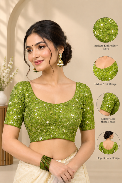 Bandhani Printed Georgette Saree with Banarasi Lace Border & Unstitched Blouse Piece™ | New Arrival